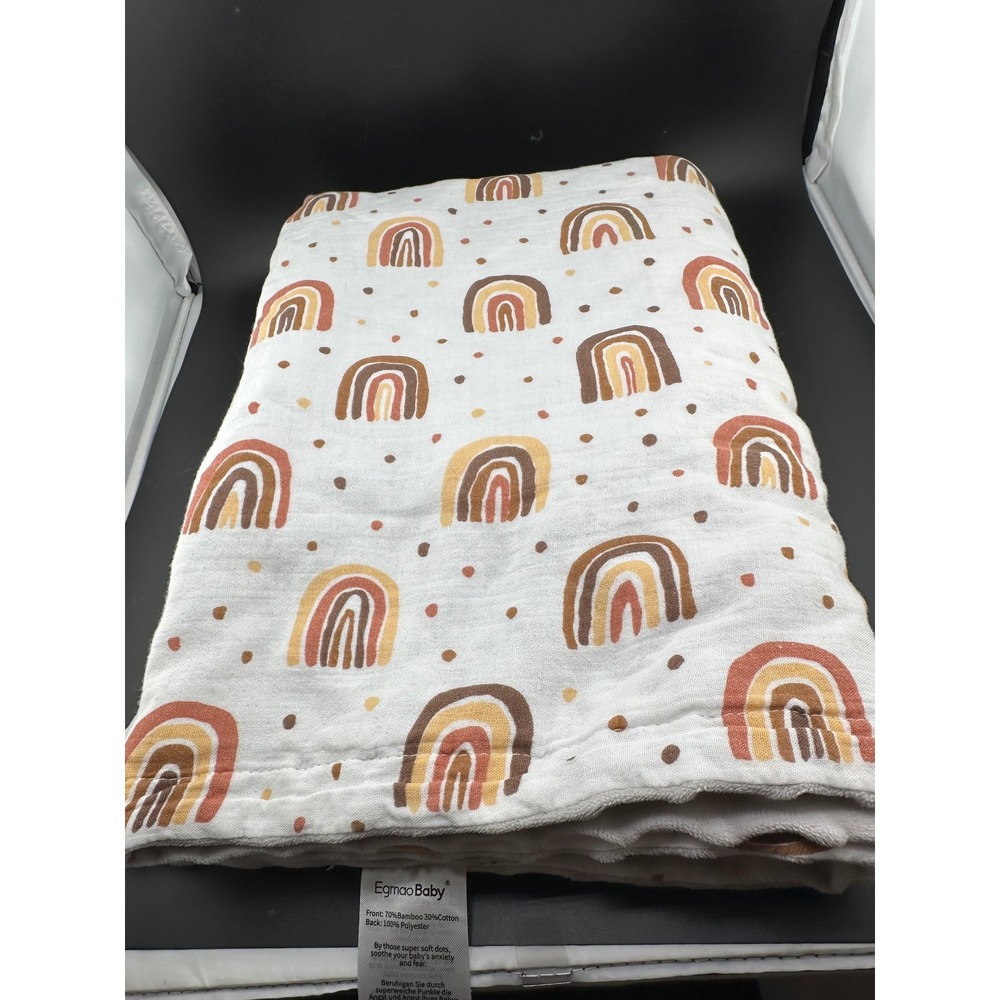 Egmao Baby Muslin Swaddle Rainbow Baby Security Blanket SOLD OUT Online RARE